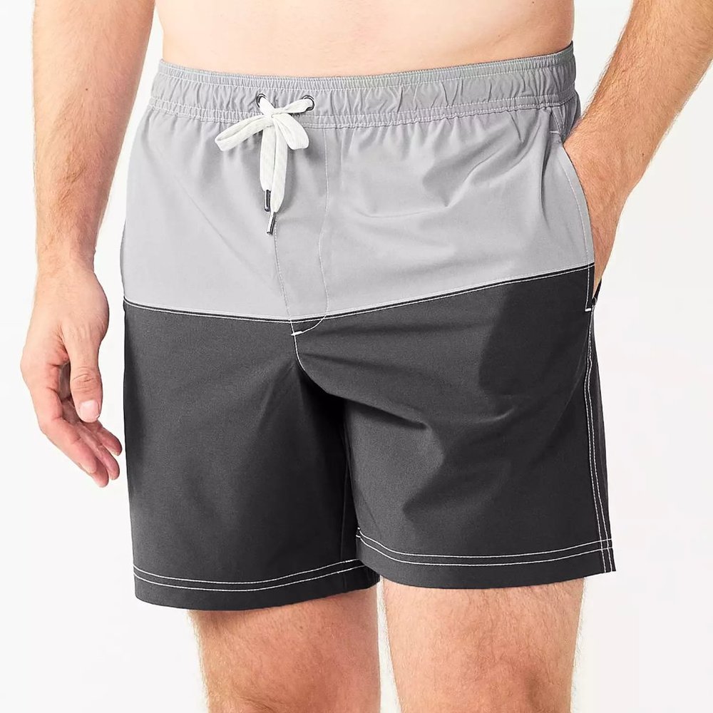 Men's Sonoma Goods For Life 7" Full Elastic-Waistband Swim Trunks